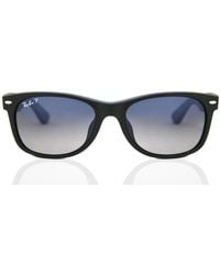 Ray-Ban - Rb2132f New Wayfarer Matte Asian Fit Polarized 601s78 Black - Lyst