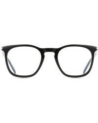 Saint Laurent - Sl 623 Opt 001 Optical Frames Acetate Transparent Round - Lyst
