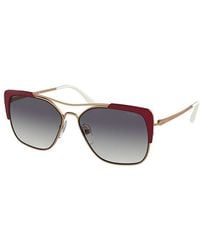 prada sunglasses red frame