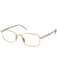 Prada - Pr C50Vd Zvn1O1 Optical Frames Metal Pillow Normal - Lyst