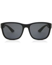 Prada Linea Rossa - Man Ps 01us - Frame Color: Black, Lens Color: Grey-black, Size 59-/19/145 - Lyst