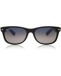 Ray-Ban - Rb2132 New Wayfarer Matte Polarized 601s/78 Black - Lyst