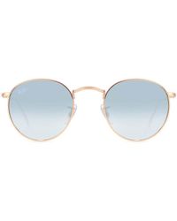 Ray-Ban - Ray-Ban Rb3447 Round Metal 92023F - Lyst