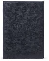 Smythson Passport Cover In Ludlow - Blue