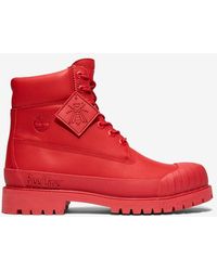 Red Timberland Boots for Men | Lyst