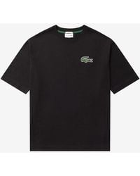 Lacoste - Unisex Loose Fit Large Crocodile T-shirt - Lyst