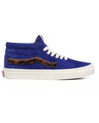 vans sk8 mid trainers with floral embroidery