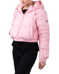 Tommy Hilfiger - Signature Cropped Puffer Jacket - Lyst