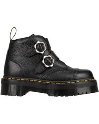 Dr. Martens - Devon Flower Buckle Leather Boots - Lyst