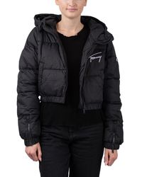 Tommy Hilfiger - Signature Cropped Puffer Jacket - Lyst