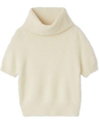 SNIDEL - Fox Fur Turtle Pullover - Lyst