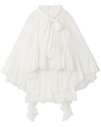 SNIDEL - Lace Trim Chiffon Set-Up - Lyst
