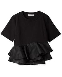 SNIDEL - Peplum Hem Tee - Lyst