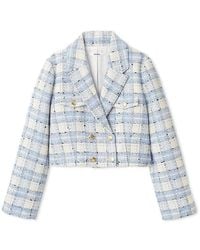 SNIDEL - Cropped Tweed Jacket - Lyst
