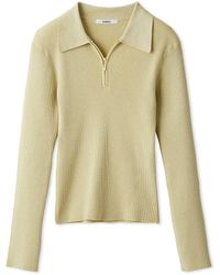 SNIDEL - Half-Zip Polo Knit Pullover - Lyst