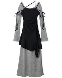 SNIDEL - Layered Design Cut Dress - Lyst