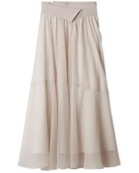 SNIDEL - Organdie Circular Skirt - Lyst