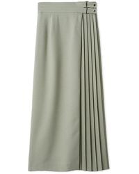 SNIDEL - High-Waist Pleated Long Skirt - Lyst