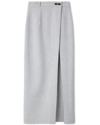 SNIDEL - Front Slit High-Waist Wrap Skirt - Lyst