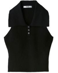 SNIDEL - Sustainable Knit Pullover With Collar - Lyst