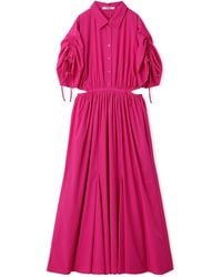 SNIDEL - Sustainable Back Slit Maxi Shirt Dress - Lyst