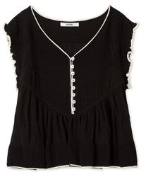 SNIDEL - Ribbon Jacquard Knit Pullover - Lyst