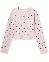 SNIDEL - Variety Print Cropped Cardigan - Lyst