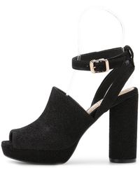 SNIDEL - Strapped Circle Heeled Sandals - Lyst