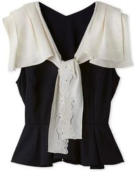 SNIDEL - Sailor Collar Blouse - Lyst