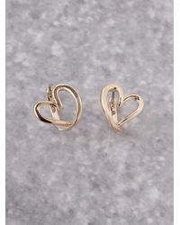 SNIDEL - Nuance Heart Earrings - Lyst