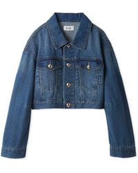 SNIDEL - 【Ny Exclusive】 Cropped Denim Jacket - Lyst