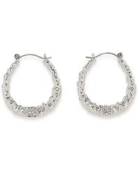 SNIDEL - Nuance Logo Hoop Earrings - Lyst