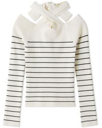 SNIDEL - Front Cross Knit Pullover - Lyst