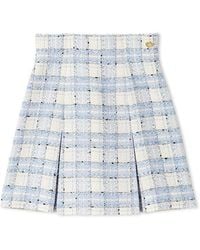 SNIDEL - Classic Tweed Pleated Mini Skirt - Lyst