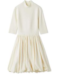 SNIDEL - Balloon Docking Mini Knit Dress - Lyst