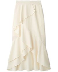 SNIDEL - Mermaid High-Waisted Ruffle Midi Skirt - Lyst