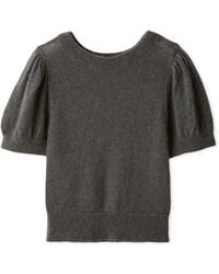 SNIDEL - Sheer Mohair Puff Sleeve Knit Pullover - Lyst