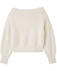 SNIDEL - Fox Alpaca Off-Shoulder Pullover - Lyst