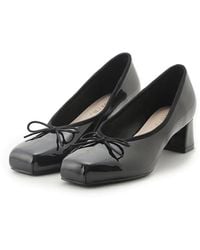 SNIDEL - Chacott Collaboration Shoes Square Toe Low Heel Pumps - Lyst