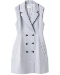 SNIDEL - Sleeveless Double-Breasted Vest Mini Dress - Lyst