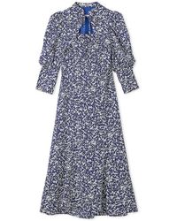 SNIDEL - Sustainable Decollete Puff Sleeve Maxi Dress - Lyst