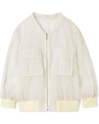 SNIDEL - Sheer Blouson Jacket - Lyst
