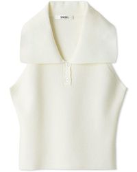 SNIDEL - Sustainable Knit Pullover With Collar - Lyst