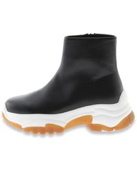 SNIDEL - Zip Up Sneaker Soles High Top Ankle Boots - Lyst