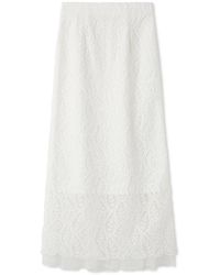 SNIDEL - Scalloped Hem Floral Lace Midi Skirt - Lyst