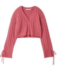 SNIDEL - Ribbon Button Up Cardigan - Lyst