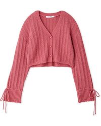 SNIDEL - Ribbon Button Up Cardigan - Lyst