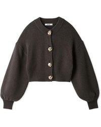 SNIDEL - Button-Down Cropped Cardigan - Lyst
