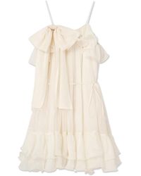 SNIDEL - Off-Shoulder Back Ribbon Dress - Lyst