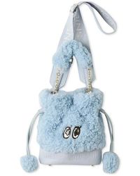 SNIDEL - Snamon Fluffy Faux Fur Shoulder Bag - Lyst